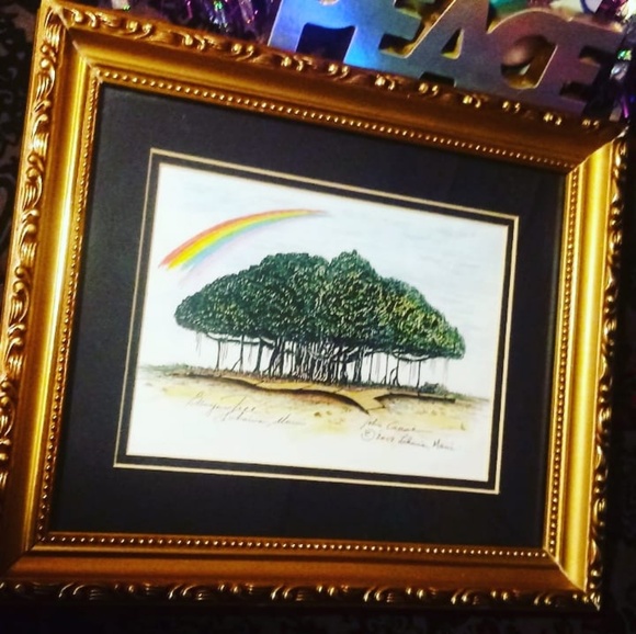 Banyon tree rainbow picture wall art - Picture 4 of 4